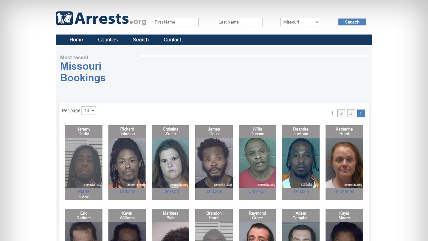 Missouri Arrests and Inmate Search